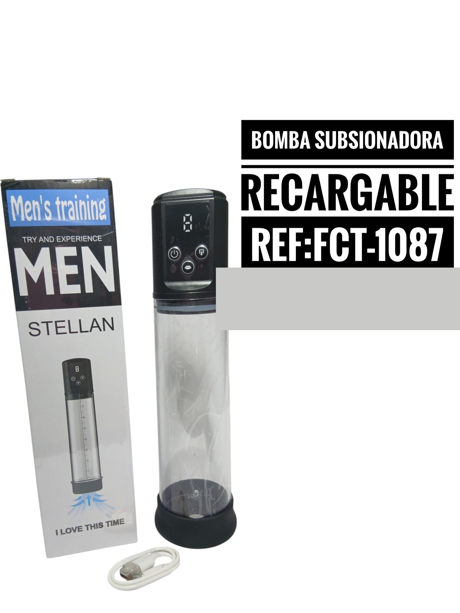 Bomba succionadora recargable