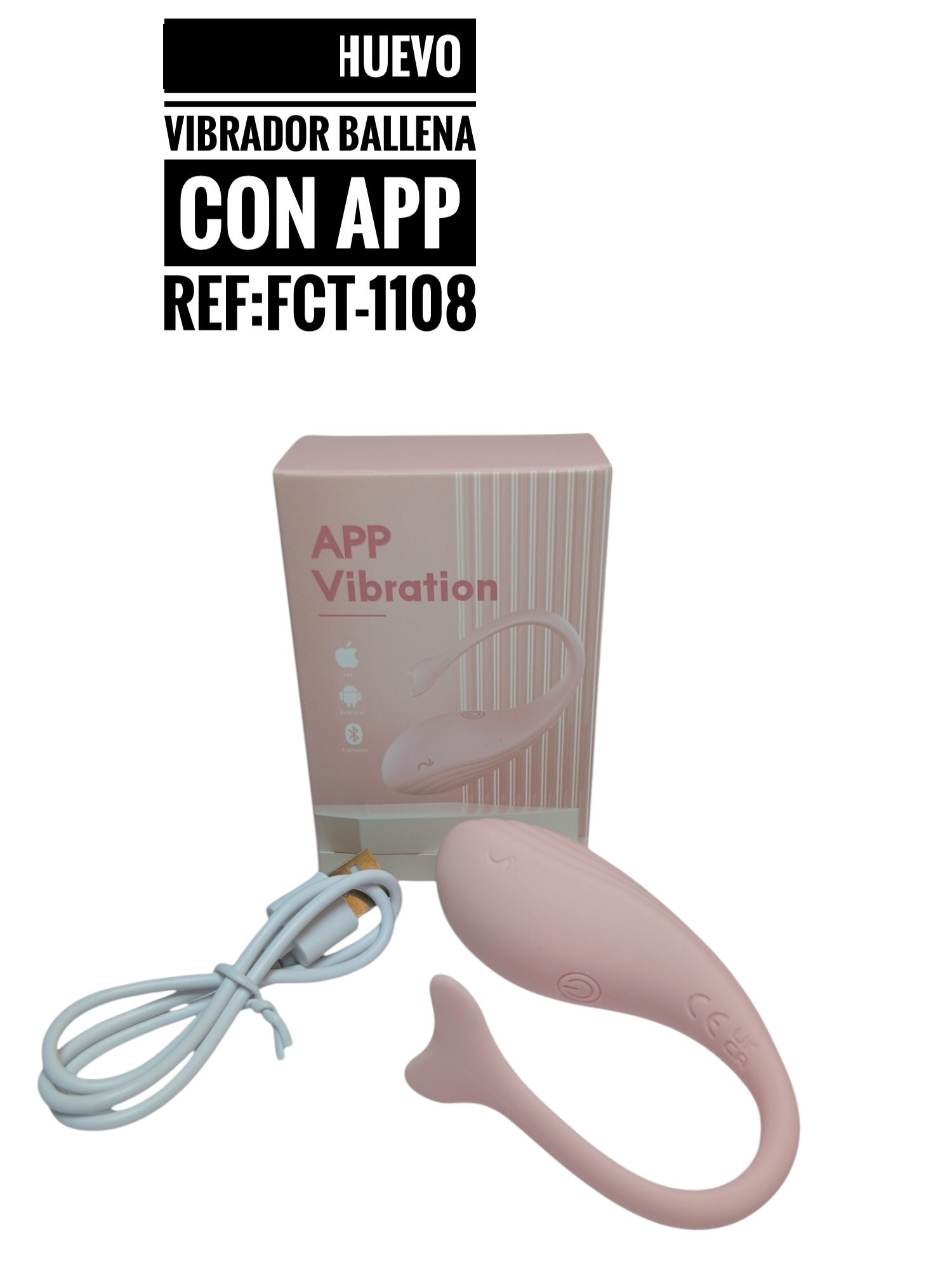 Huevo vibrador ballena con App