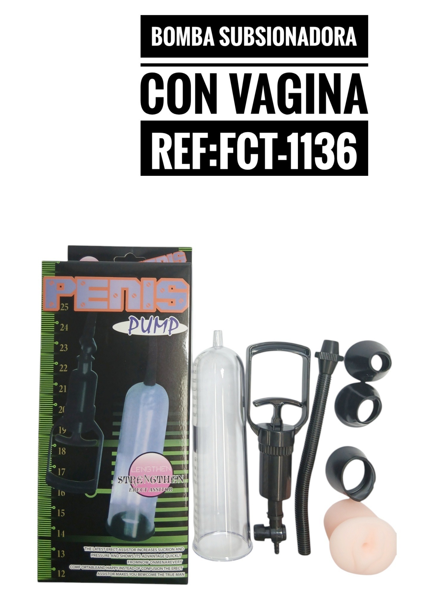 Bomba succionadora con vagina