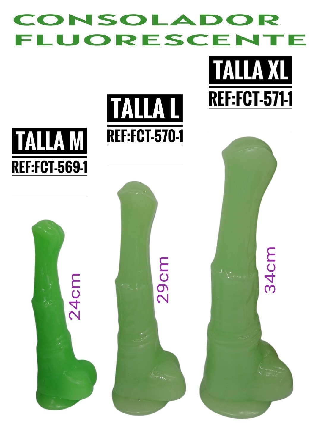 Consolador fluorescente