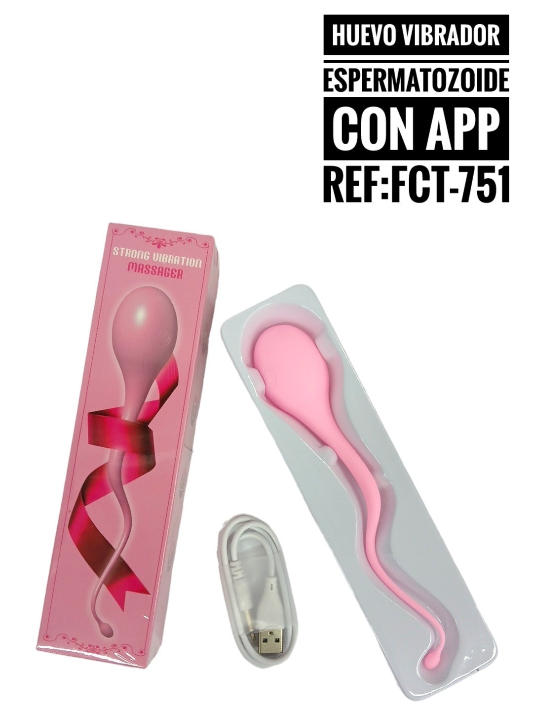 Huevo vibrador espermatozoide con App
