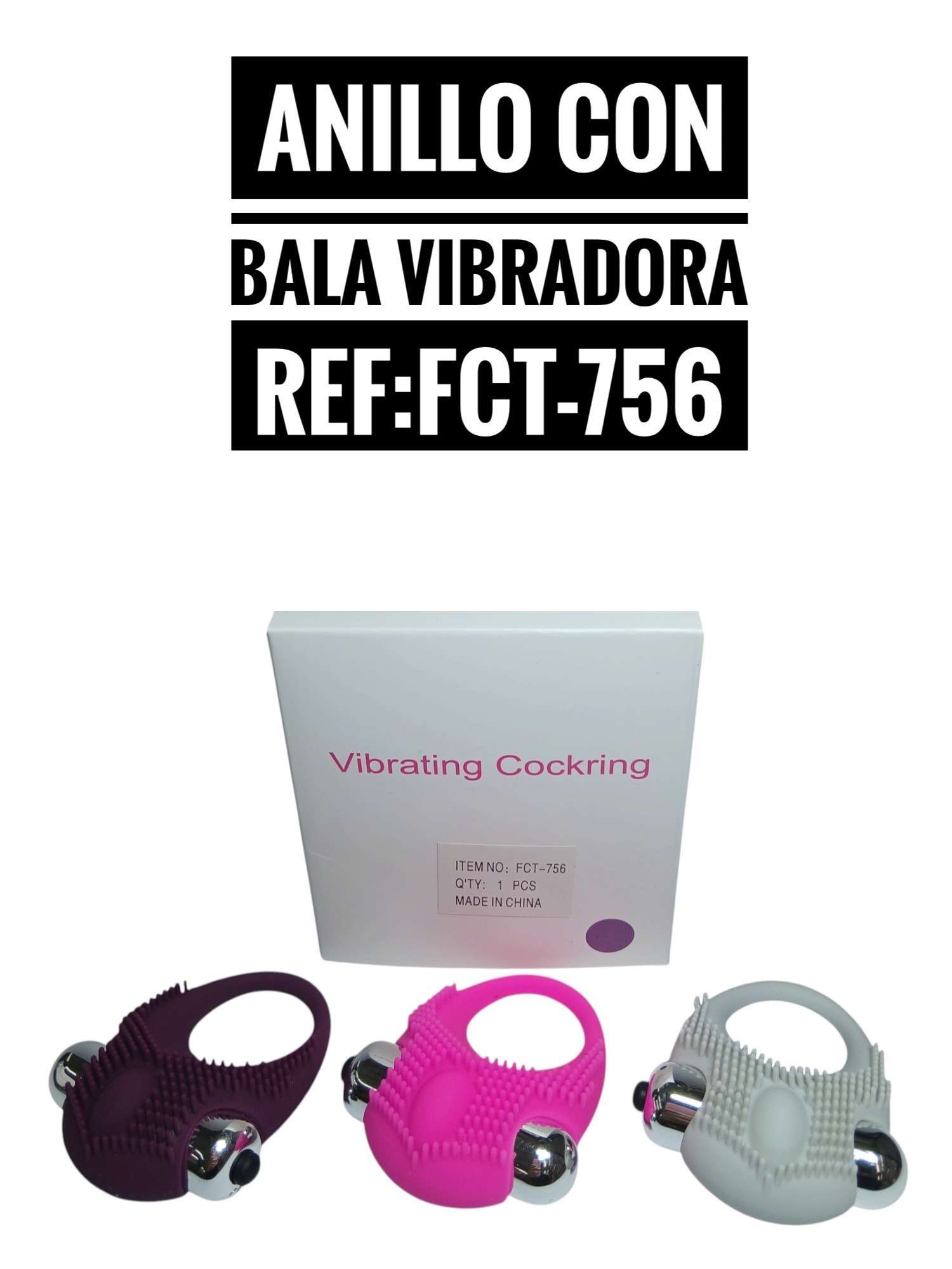 Anillo con bala vibradora