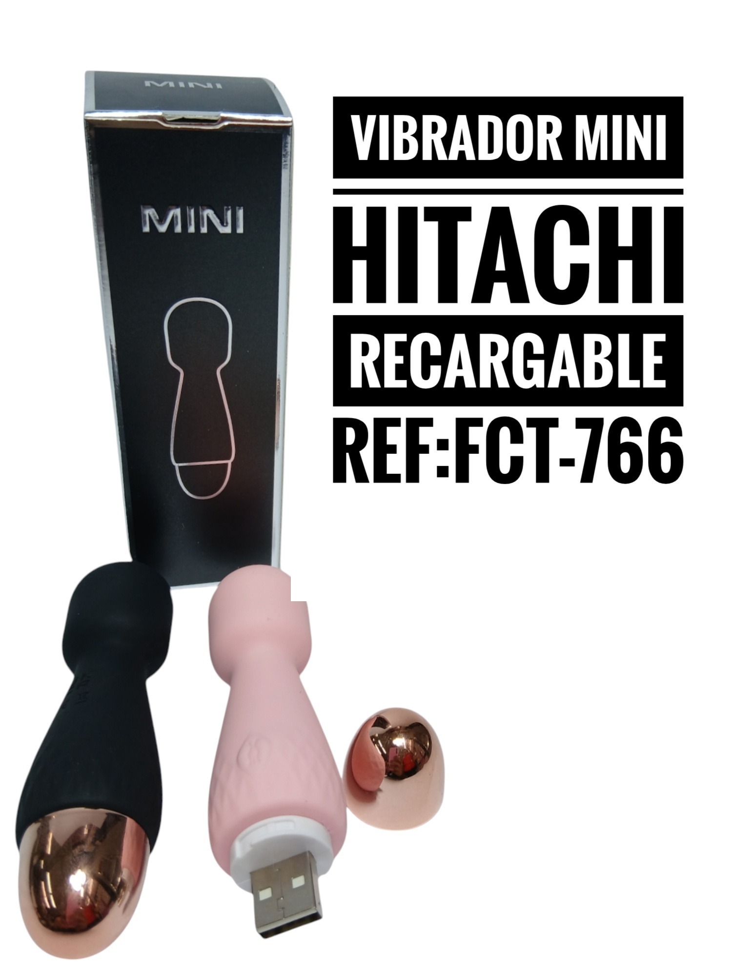 Vibrador mini Hitachi recargable