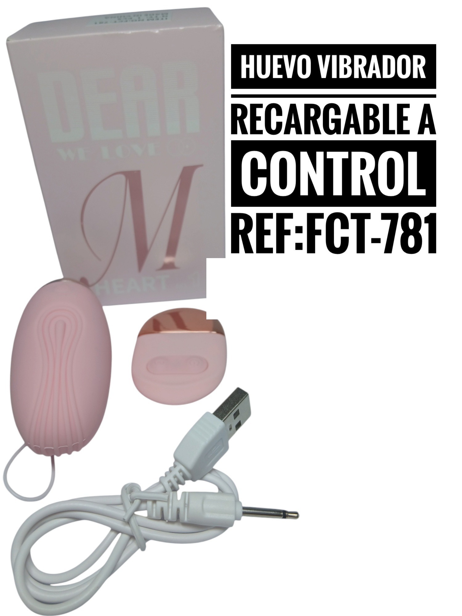 Huevo vibrador recargable a control