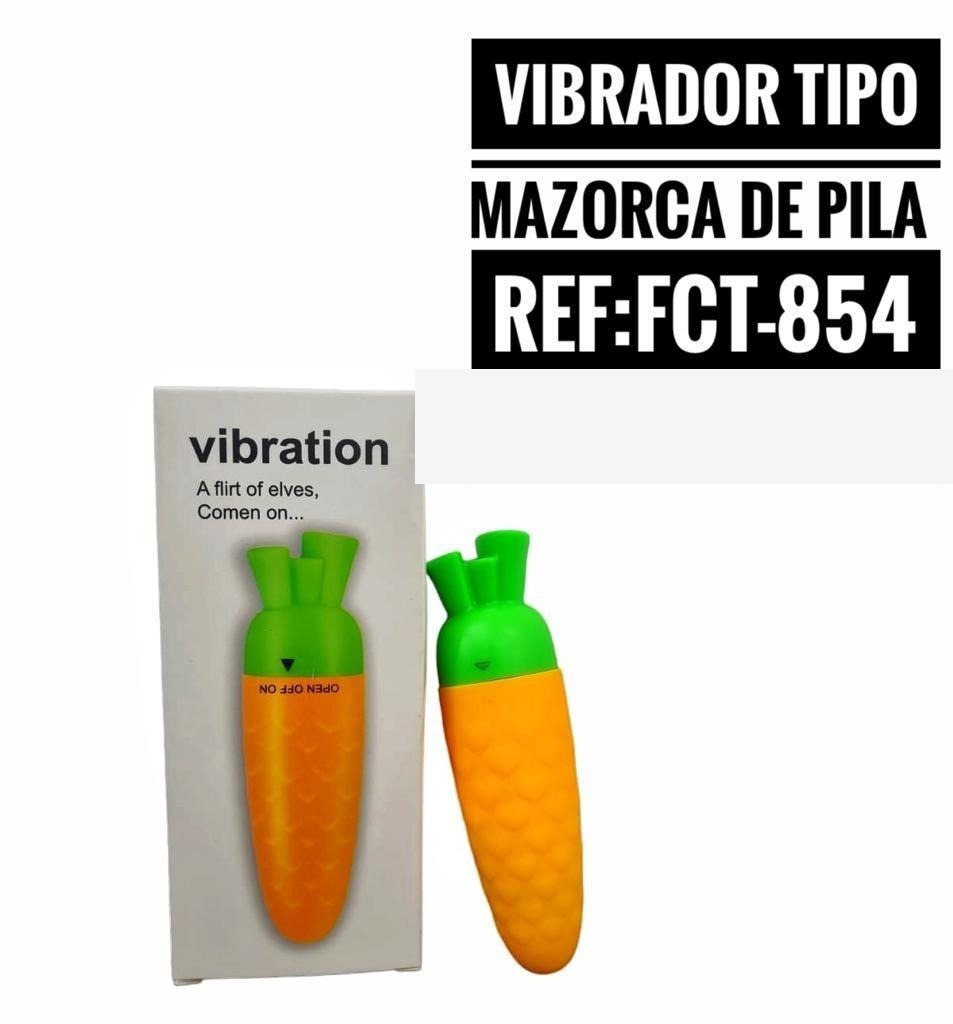 Vibrador tipo mazorca de pila