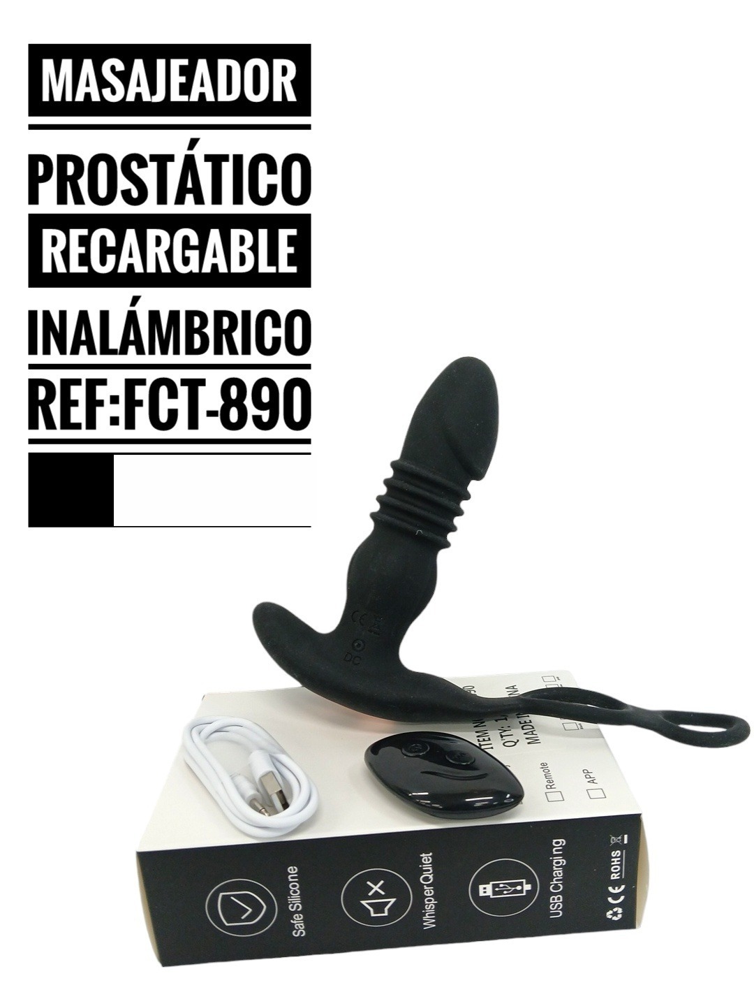 Masajeador prostático recargable inalámbrico