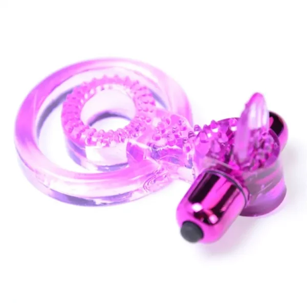 Anillo vibrador con bala vibradora Anillo doble con bala vibradora