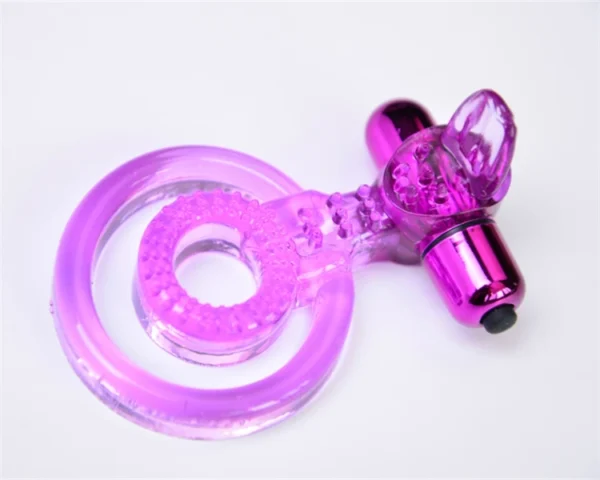 Anillo vibrador con bala vibradora_2 Anillo doble con bala vibradora