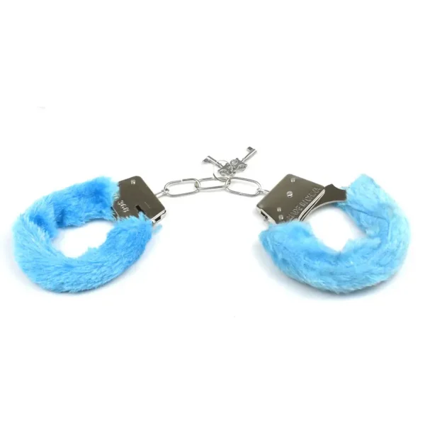 Esposas Sencillas Terciopelo_Azul Esposas sencillas terciopelo