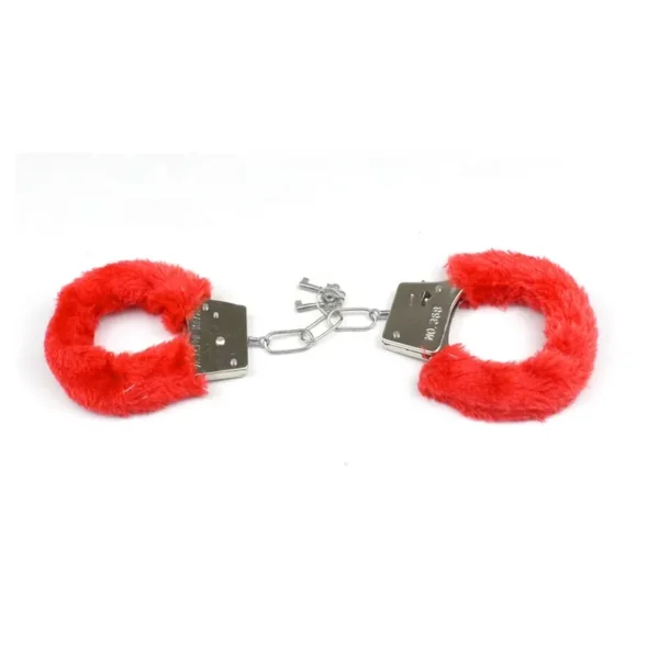 Esposas Sencillas Terciopelo_Rojo Esposas sencillas terciopelo