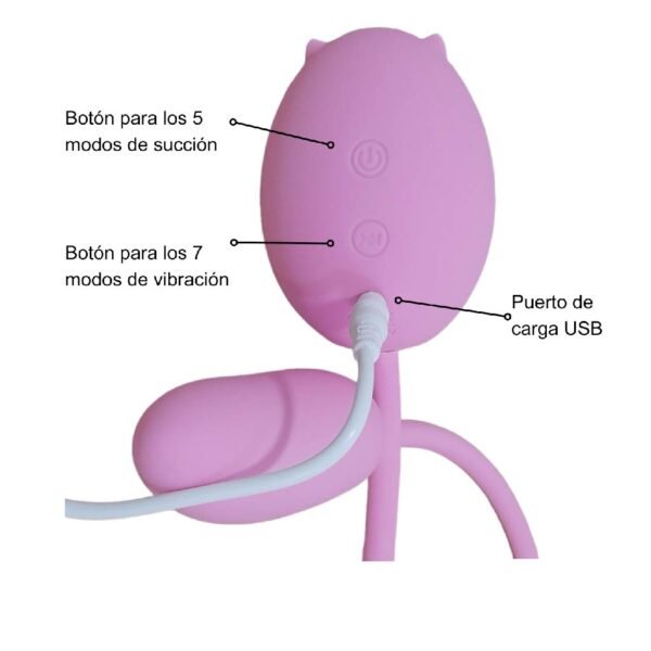 Huevo vibrador dual suckfun